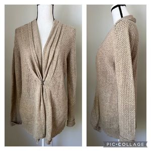 Sioni drape front cardigan size large